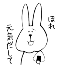 belly reduces rabbit sticker #6490023