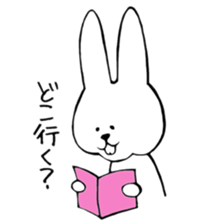 belly reduces rabbit sticker #6490025
