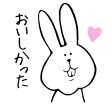 belly reduces rabbit sticker #6490027