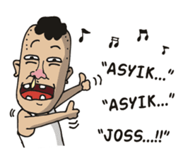 jambul the single guy sticker #6490513