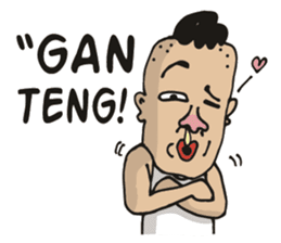 jambul the single guy sticker #6490535