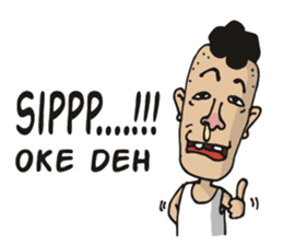 jambul the single guy sticker #6490536