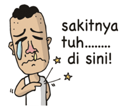 jambul the single guy sticker #6490537