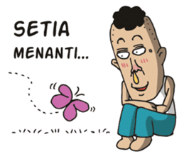 jambul the single guy sticker #6490541