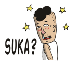 jambul the single guy sticker #6490544