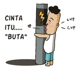 jambul the single guy sticker #6490545