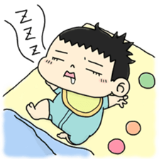 CUTE JAPANESE BABY STICKER sticker #6491115