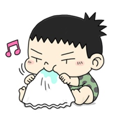 CUTE JAPANESE BABY STICKER sticker #6491116