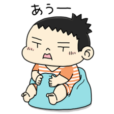 CUTE JAPANESE BABY STICKER sticker #6491121