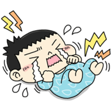 CUTE JAPANESE BABY STICKER sticker #6491130