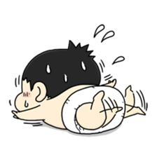 CUTE JAPANESE BABY STICKER sticker #6491136