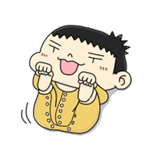 CUTE JAPANESE BABY STICKER sticker #6491141