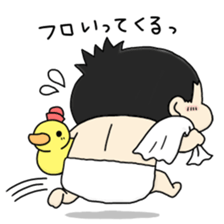 CUTE JAPANESE BABY STICKER sticker #6491142