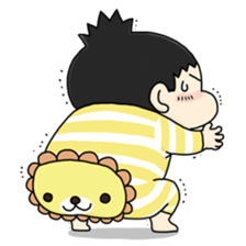 CUTE JAPANESE BABY STICKER sticker #6491144