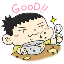 CUTE JAPANESE BABY STICKER sticker #6491147