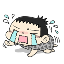 CUTE JAPANESE BABY STICKER sticker #6491149