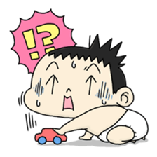 CUTE JAPANESE BABY STICKER sticker #6491151