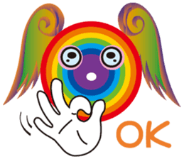 Rainbow Angel sticker #6492342