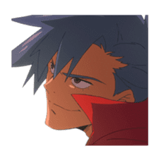 Tengen Toppa Gurren Lagann-Be a man- sticker #6493364