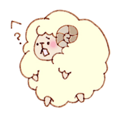 A Sheep. sticker #6494156