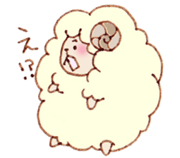 A Sheep. sticker #6494158