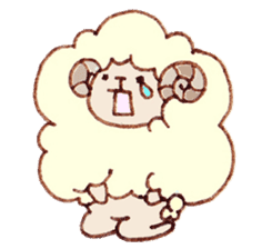 A Sheep. sticker #6494165