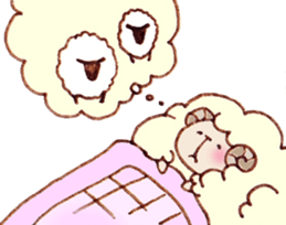 A Sheep. sticker #6494166