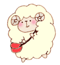 A Sheep. sticker #6494174