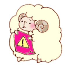 A Sheep. sticker #6494182