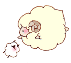 A Sheep. sticker #6494183