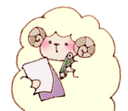 A Sheep. sticker #6494186