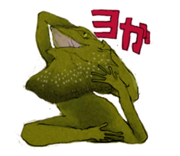 Girl of Frilled Lizard sticker #6494272