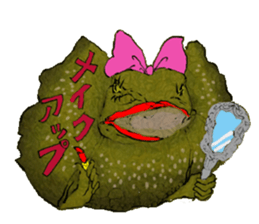 Girl of Frilled Lizard sticker #6494275