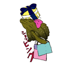 Girl of Frilled Lizard sticker #6494277