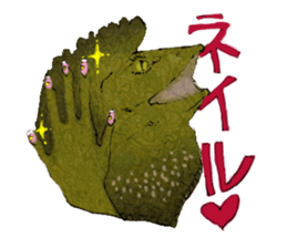 Girl of Frilled Lizard sticker #6494278