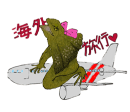 Girl of Frilled Lizard sticker #6494279