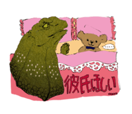 Girl of Frilled Lizard sticker #6494283