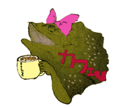 Girl of Frilled Lizard sticker #6494290