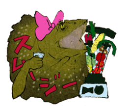 Girl of Frilled Lizard sticker #6494296