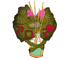 Girl of Frilled Lizard sticker #6494301