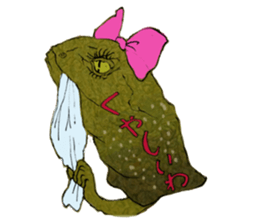 Girl of Frilled Lizard sticker #6494308