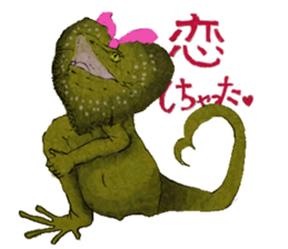Girl of Frilled Lizard sticker #6494311