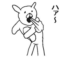 Annoying crazy rabbit. sticker #6494712