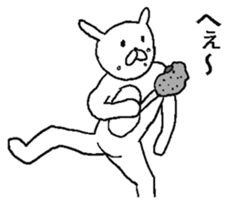 Annoying crazy rabbit. sticker #6494719