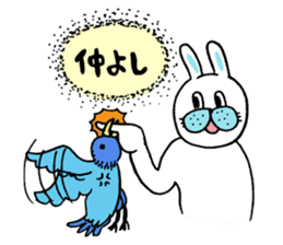 OKAME Sticker 3 -rabbit SASAKI- sticker #6494920