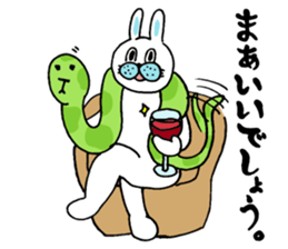 OKAME Sticker 3 -rabbit SASAKI- sticker #6494927