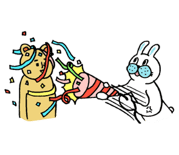 OKAME Sticker 3 -rabbit SASAKI- sticker #6494936