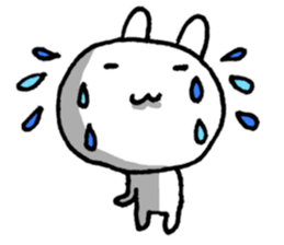 Expressing emotion of rabbits. sticker #6495356