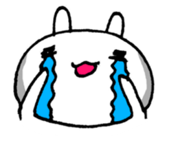 Expressing emotion of rabbits. sticker #6495362