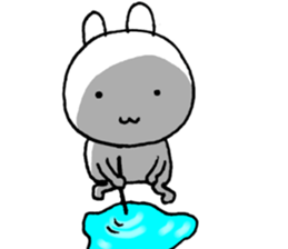 Expressing emotion of rabbits. sticker #6495365